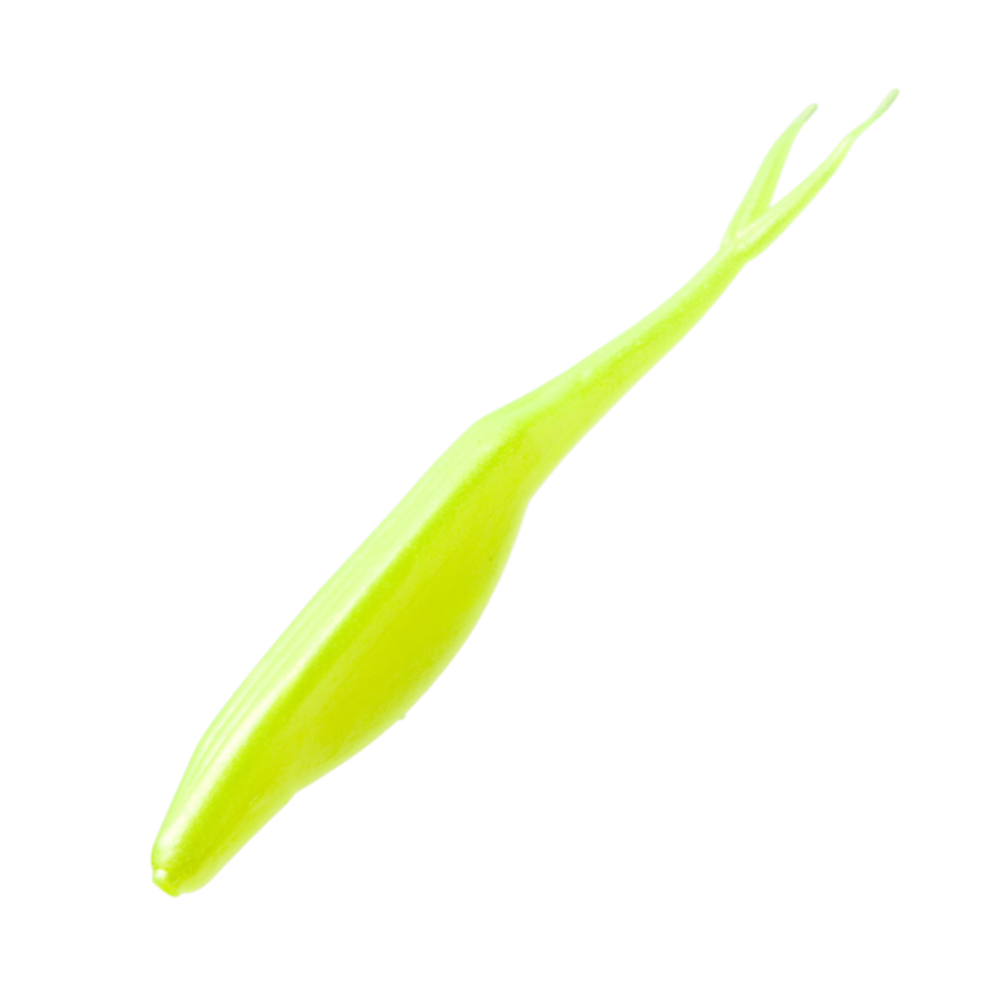 Chartreuse Fluke 5 Inch - 8 Pack