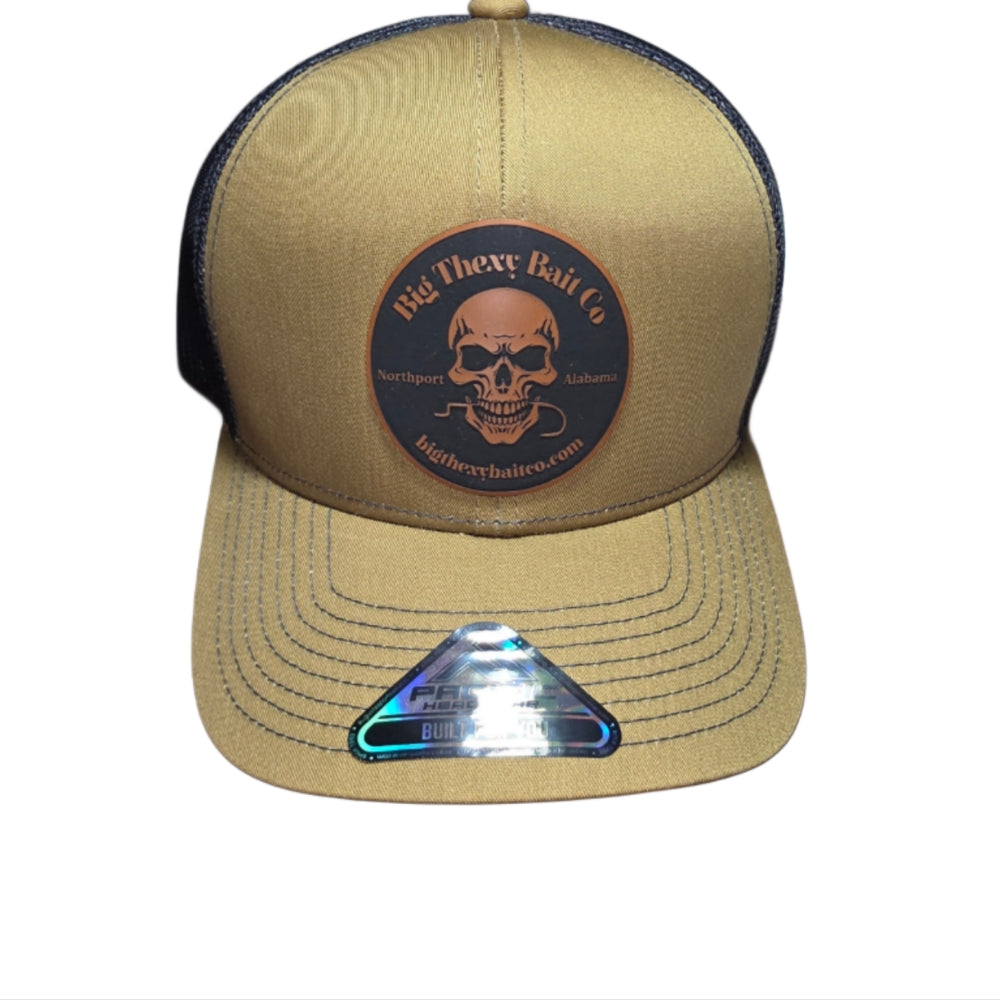Big Thexy Bait Co. Skull Logo Khaki Cap