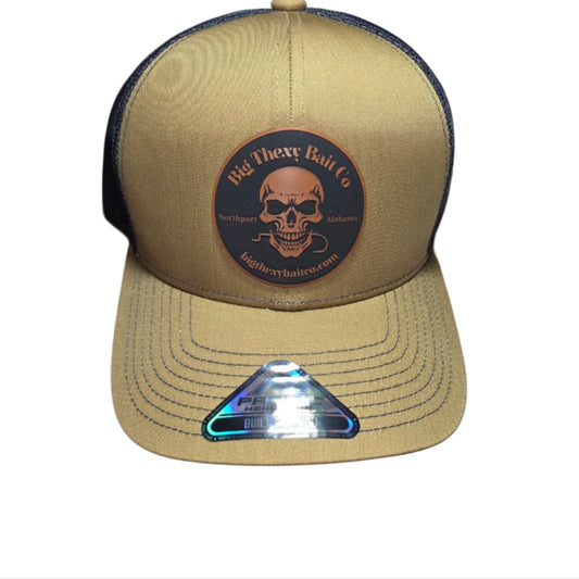 Big Thexy Bait Co. Skull Logo Khaki Cap