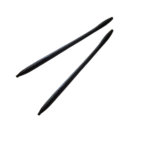Black w/ Blue Flake 6 Inch Trick Worm - 8 Pack