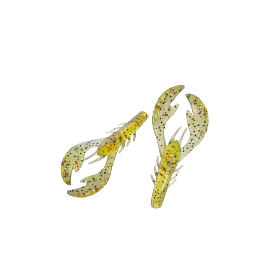 Chartreause 3.5 inch Crawfish - 8 Pack