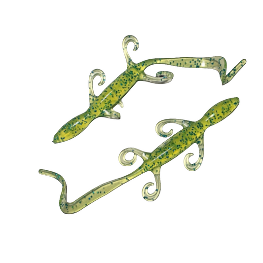 Chartreuse 7.5 Inch Lizard - 6 Pack