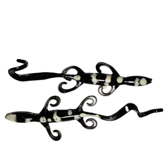 White Spotted Skank 7.5 Inch Lizard - 6 Pack