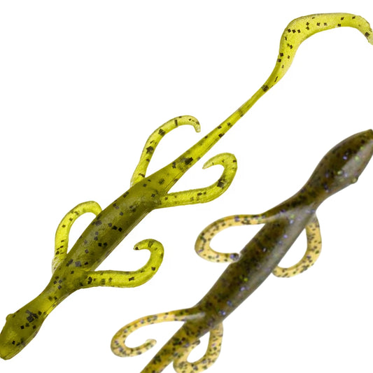 Green Pumpkin 7.5 Inch Lizard - 6 Pack